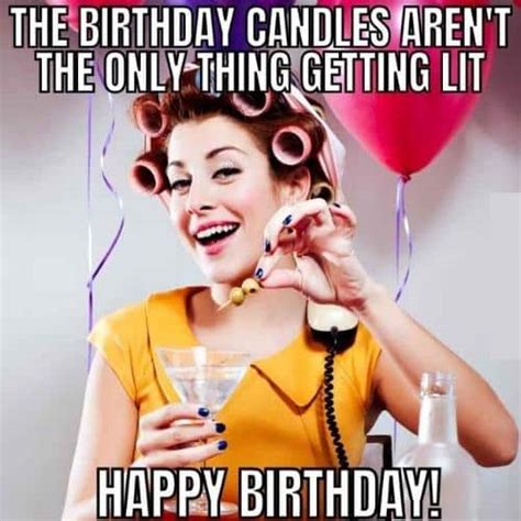 funny woman birthday meme